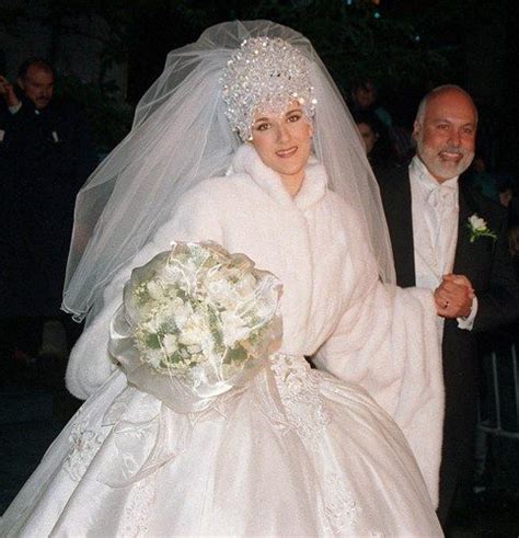 headpiece celine dion wedding dress|celine dion wedding dress train.